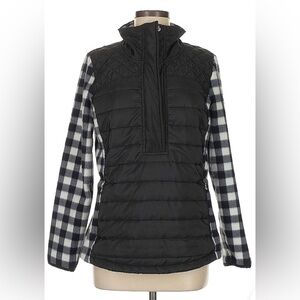 Lauren Ralph Lauren Active Fleece Quilted Jacket Layered Look Vintage 90s Y2K M